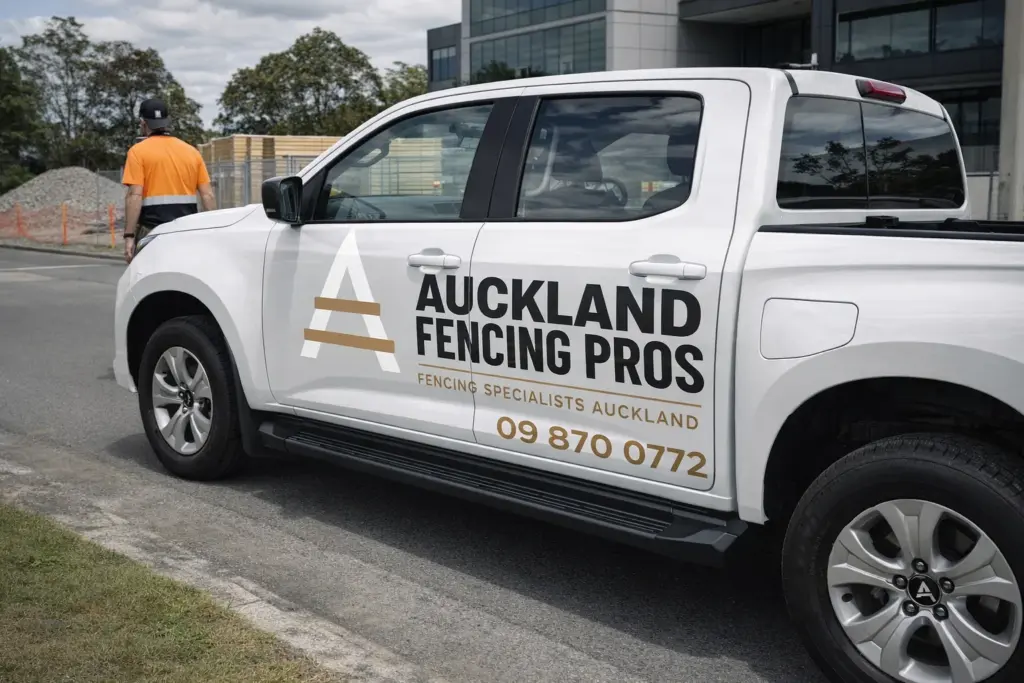 Auckland Fencing Pros - Branded Van 2